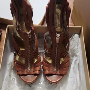 Michael Kors Tan Strappy Heels